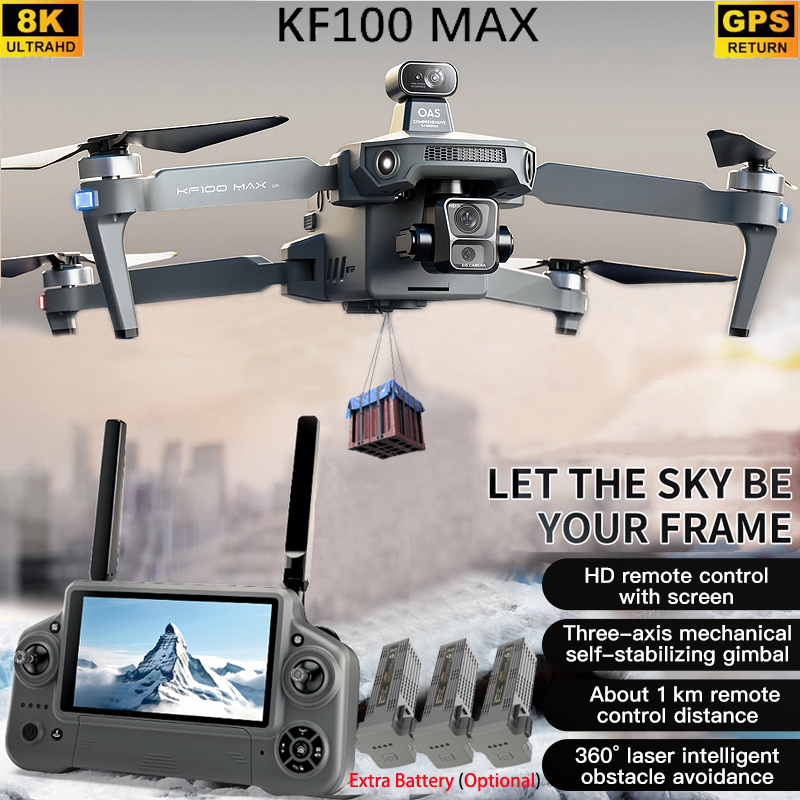 KF100 MAX GPS Drone 4K Kamera  - Drone Gimbal incelemesi ve fiyatı